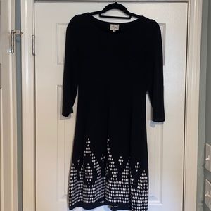 Geometric Sweater Dress